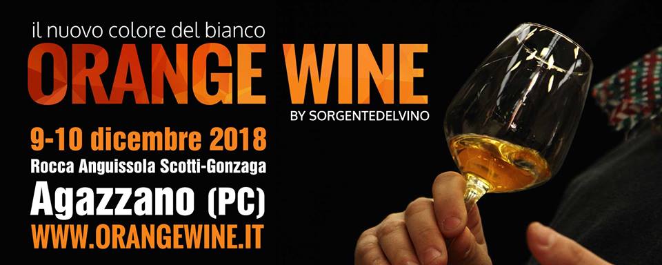 Orange Wine altro colore del bianco 9 10 dicembre 2018 vini arancione castello di Agazzano (PC)