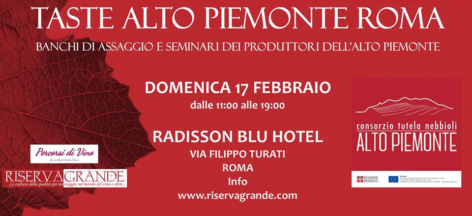 Taste Alto Piemonte Roma 2019 degustazioni banchi Produttori vini piemontesi